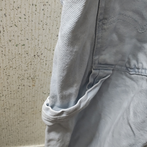 Levi's Denim Overalls Medium Light Wash Denim Two Horse Brand Clean - Picture 13 of 16